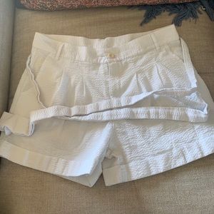 Lauren James White Shorts with bow Belt